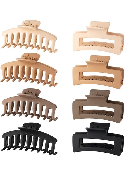 8 Pcs Su Geçirmez Bir Damla Dirençli Renkli Saç Tokası (Yurt Dışından)