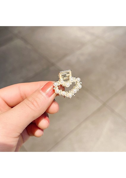 10 Adet LD358 Büyük Kalp İnci Mini Saç Tokası Kız Patlama Saç Süsleri (Yurt Dışından)