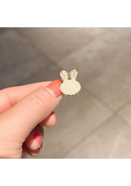 10 Adet LD358 Rab Kulak İnci Mini Saçkop Kız Bangs Saç Süslemeleri (Yurt Dışından)