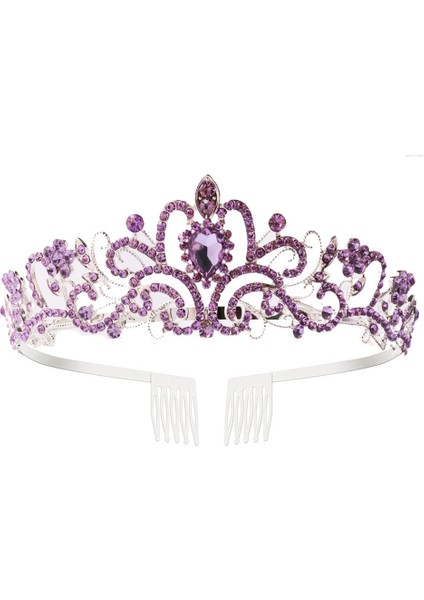 Doğum Günü Headdress Prom Taç, Açık Mor (Yurt Dışından)