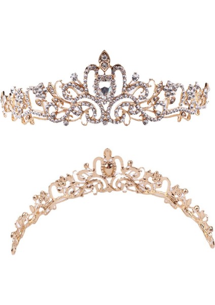 Doğum Günü Headdress Prom Crown, Tarak Yok (Yurt Dışından)