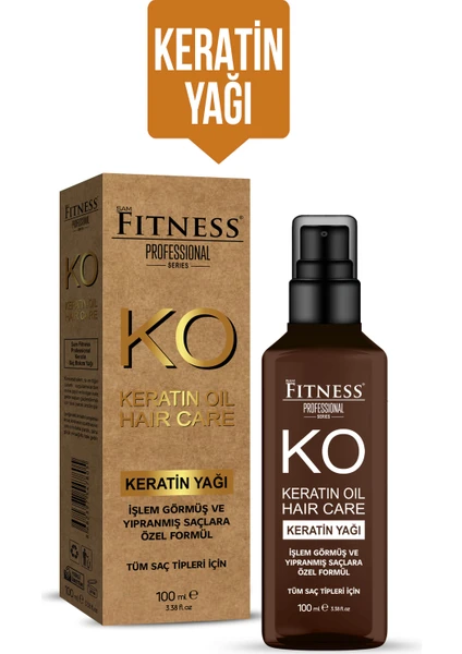 Fitness Professional Aşırı Yıpranmış ve Kuru Saçlara Özel Keratin Bakım Yağı 100 ml