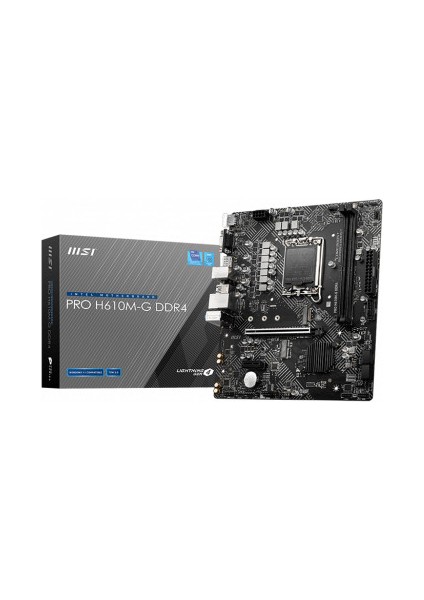 Msı Pro H610M-G Ddr4 3200MHZ VGA HDMI Dp M.2 1700P Micro Atx Anakart