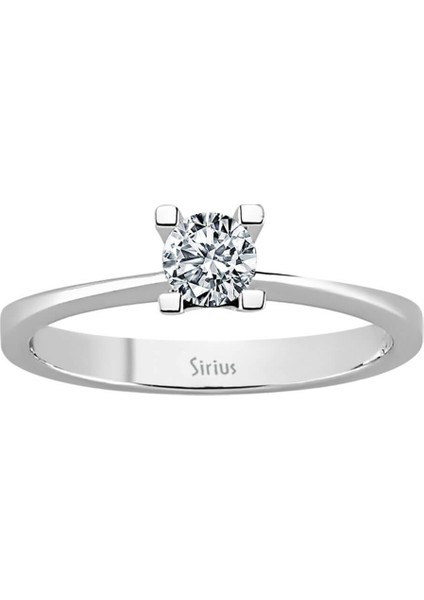 F Renk 0,31 Karat Pırlanta Tektaş Yüzük 0404R0098