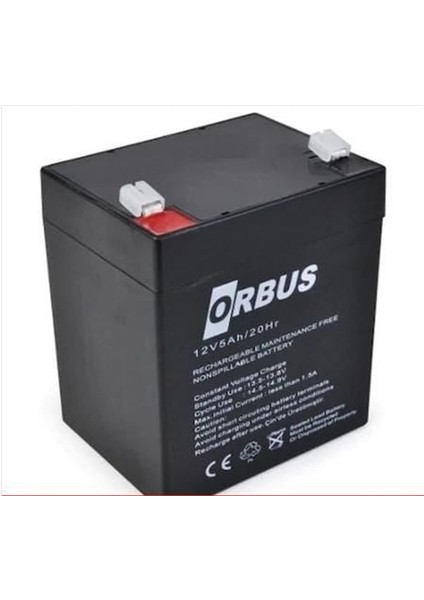 12 Volt 5 Amper Orbus Motosiklet AKÜSÜ-120*62*128 Mm.1,8.kg.