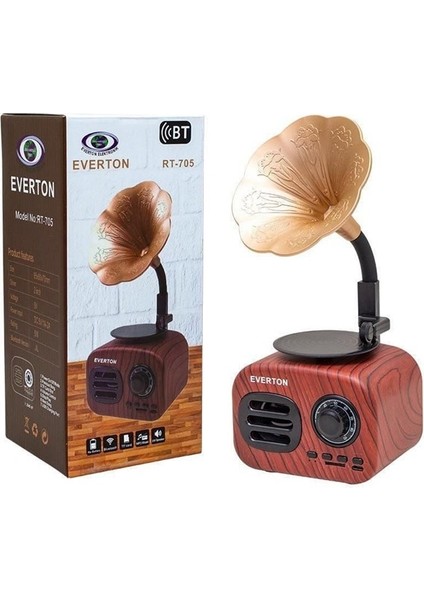 Radyo Nostaljik Everton RT-705BT Bluetooth USB