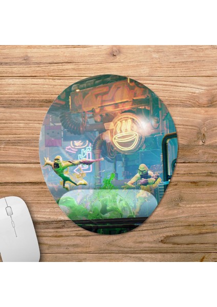 High On Life Bilek Destekli Mousepad Model - 3 Oval