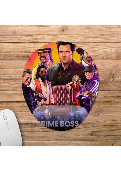 Crime Boss: Rockay City Bilek Destekli Mousepad Model - 1 Oval fiyatları