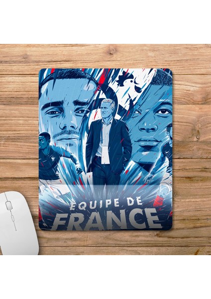 Fransa Milli Futbol Takımı Bilek Destekli Mousepad Model - 2
