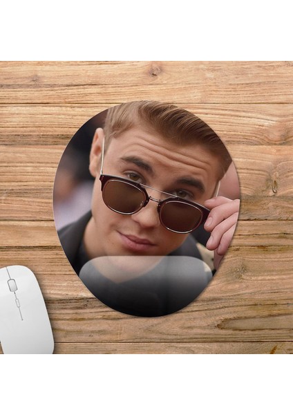 Justin Bieber Bilek Destekli Mousepad Model - 2 Oval