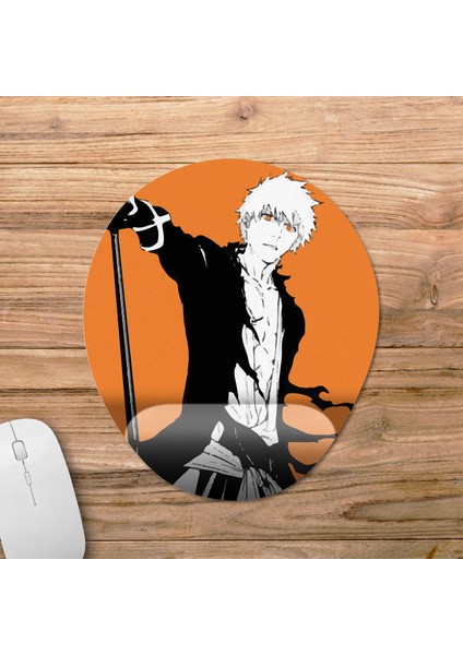 Bleach - Thousand Year Blood War Bilek Destekli Mousepad Model - 1 Oval fiyatları