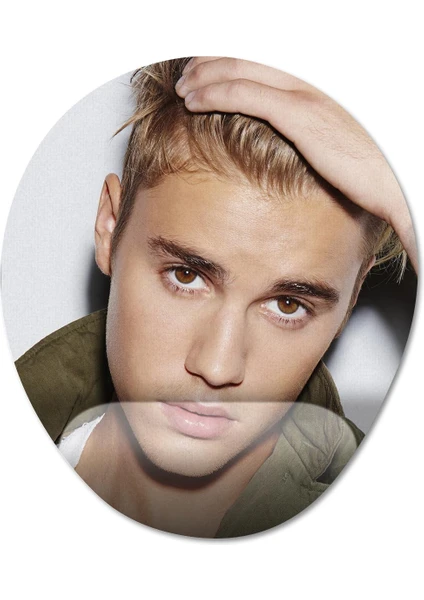 Justin Bieber Bilek Destekli Mousepad Model - 1 Oval