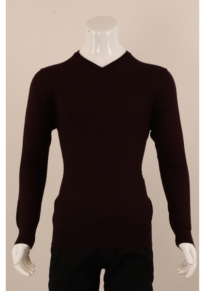 Slim Fit Yünlü Triko