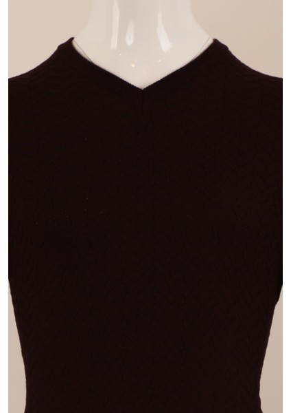 Slim Fit Yünlü Triko