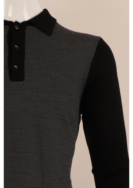 Slim Fit Yünlü Düğmeli Yaka Spor Triko modelleri