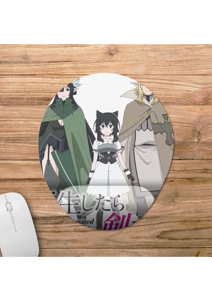 Tensei Shitara Ken Deshita - Reincarnated As A Sword Bilek Destekli Mousepad Model - 1 Oval