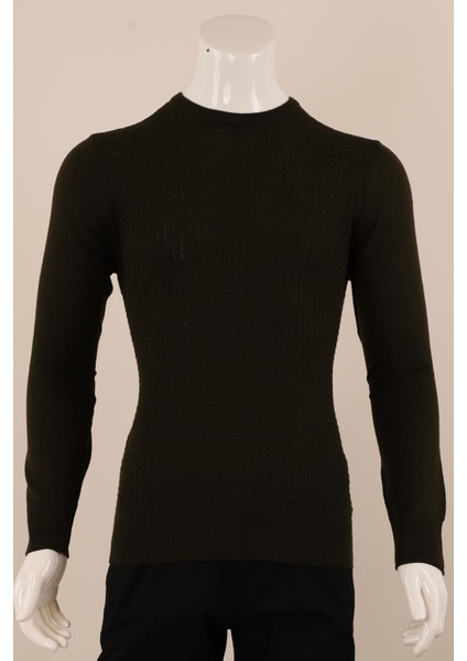 Slim Fit Yünlü Örgü Triko