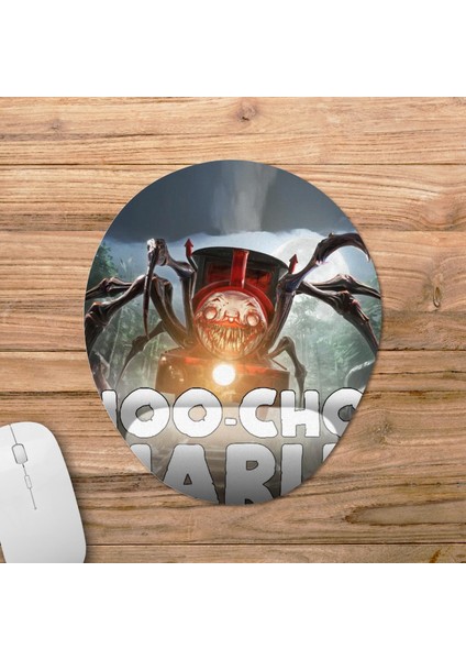 Choo-Choo Charles Bilek Destekli Mousepad Model - 4 Oval