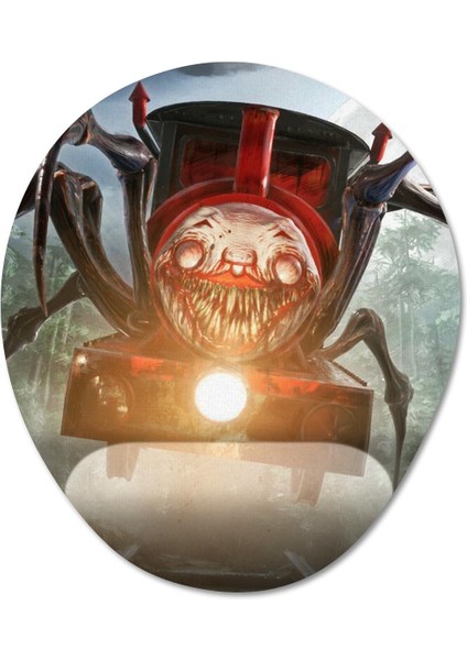 Choo-Choo Charles Bilek Destekli Mousepad Model - 1 Oval