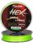 Hex Braid 8x  Fluo Green Pe Ip Shock Leader 50 mt 1