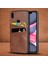 Samsung Galaxy A10S Kılıf Zebana Swank Cepli Kılıf Kahverengi 1