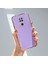 Xiaomi Redmi Note 9 Kılıf Golden Silikon Kılıf Lila 2