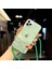 Apple iPhone 11 Pro Kılıf Zebana Simli Askılı Silikon Kılıf Yeşil 1