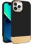 Apple iPhone 11 Pro Max Kılıf Zebana Gold Stil Silikon Kılıf Siyah 1