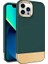 Apple iPhone 12 Pro Max Kılıf Zebana Gold Stil Silikon Kılıf Yeşil 1
