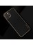 Apple iPhone 14 Kılıf Zebana Gold Design Deri Kılıf Siyah 1