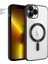 Apple iPhone 11 Pro Max Kılıf Magsafe Glint Silikon Kılıf Siyah 1