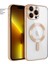 Apple iPhone 12 Pro Kılıf Magsafe Glint Silikon Kılıf Gold 1