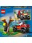 City 4x4 Itfaiye Kamyonu Kurtarma Operasyonu 60393 - 5 Yaş ve Üzeri Için Itfaiyeci Minifigürü ve Kedi Figürü Içeren Oyuncak Yapım Seti (97 Parça) 4