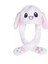 Işıklı Oynar Kulaklı Peluş Kawaii Figürlü Şapka Beyaz 3
