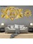 6 Parçalı Dekoratif Ahşap Duvar Tablosu ve Saati 60X124 cm B107R0034 1