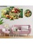6 Parçalı Dekoratif Ahşap Duvar Tablosu ve Saati 60X124 cm B107R0055 1