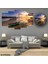 6 Parçalı Dekoratif Ahşap Duvar Tablosu ve Saati 60X124 cm B107R0084 1