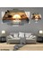 6 Parçalı Dekoratif Ahşap Duvar Tablosu ve Saati 60X124 cm B107R0063 1
