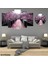 6 Parçalı Dekoratif Ahşap Duvar Tablosu ve Saati 60X124 cm B107R0095 1