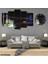 6 Parçalı Dekoratif Ahşap Duvar Tablosu ve Saati 60X124 cm B107R0083 1