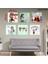 6 Parçalı Dekoratif Ahşap Duvar Tablosu 58X87 cm B107A0039 1
