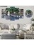 6 Parçalı Dekoratif Ahşap Duvar Tablosu ve Saati 60X124 cm B107R0056 1