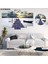 6 Parçalı Dekoratif Ahşap Duvar Tablosu ve Saati 60X124 cm B107R0045 1
