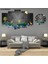 6 Parçalı Dekoratif Ahşap Duvar Tablosu ve Saati 60X124 cm B107R0033 1