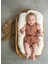 Müslin %100 Pamuk Bebek Alttan Çıtçıtlı Body Taba Rengi 1