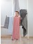 Stripy %100 Pamuk Müslin Çok Amaçlı Örtü Kırmızı 80x80 2