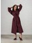 Serenity Keten Kimono Bordo 2