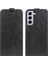 Samsung Galaxy S23 Dikey Flip Anti-Damla Çılgın At Doku Kart Tutucu Deri Koruyucu Kapak Telefon Kılıfı (Yurt Dışından) 1
