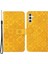 Samsung Galaxy A14 Için 5g Çizgiye Karşı Çizgiye Karşı Etnik Stil Çiçek Baskılı Pu Deri+Tpu Cüzdan Cep U Kapağı Telefon Kılıfı (Yurt Dışından) 1