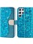Samsung Galaxy S23 Için Ultra Işıltılı Parıltılı Bir Ekleme I Kapağı Timsah Doku Damla Geçirmez Pu Deri Cüzdan Kasası Telefon Kılıfı (Yurt Dışından) 1